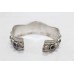 Bangle Bracelet Kada 925 Sterling Silver Amethyst Rose Quartz Onyx Stones C209